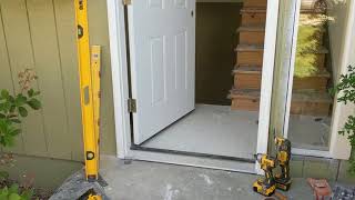 Jeld Wen Front Door Installation  Really crappy products and craftsmanship PART 1 [upl. by Nimrak]