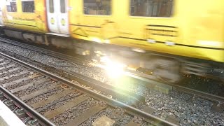 Merseyrail 507 009 making arcs at Birkdale station [upl. by Kimura610]