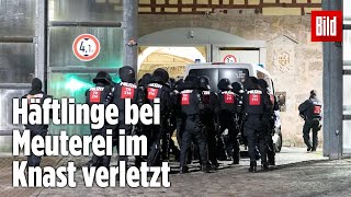 Gefängnismeuterei Polizei stürmt Knast in Thüringen  JVA Untermaßfeld [upl. by Balmuth982]